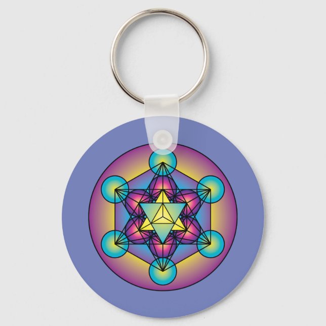 Llavero El Cubo Merkaba de Metatron (Anverso)