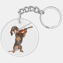 Llavero El Dachshund Con Cabina De Cabina