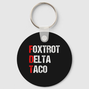 Llavero El Delta Taco Trump de Foxtrot siempre se muerde