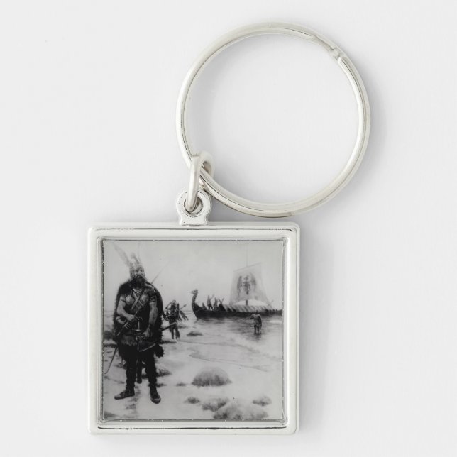 Llavero El descubrimiento de América de Leif Eriksson (Frente)