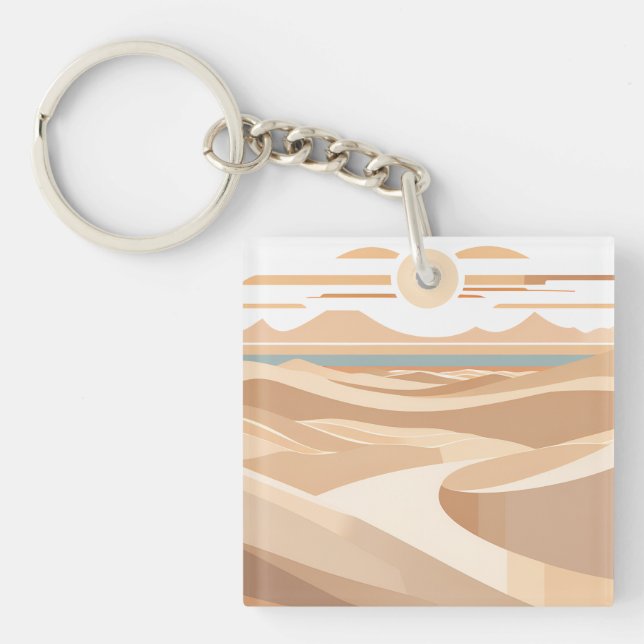 Llavero El desierto geométrico (Frente)