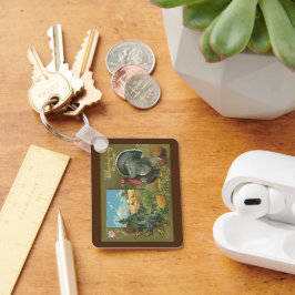 Llavero El Día de Acción de Gracias, Turquía en la granja