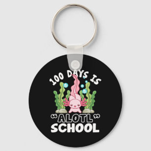 Llavero El Día De La Escuela 100 Días Es Alotl School Axol