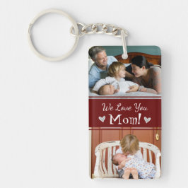 Llavero El día de la madre te queremos mamá 4 fotos