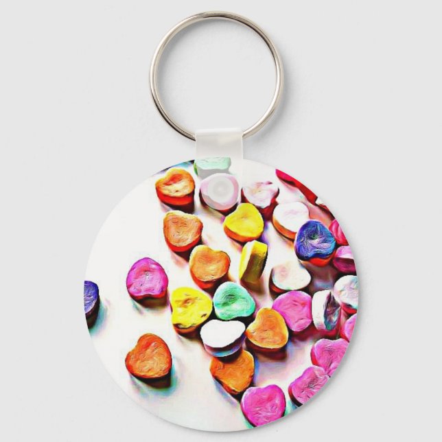 Llavero El día de San Valentín Candy Hearts (Anverso)
