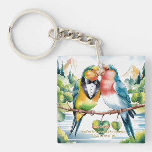 Llavero El día de San Valentín Cute Birds