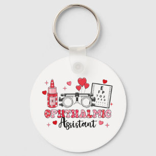 Llavero El día de San Valentín de corazón de Gles de prueb