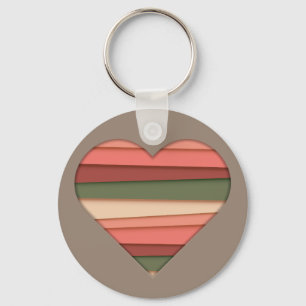 Llavero El día de San Valentín de Heart Love Striped