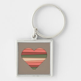 Llavero El día de San Valentín de Heart Love Striped