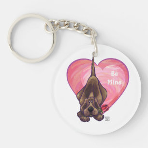 Llavero El día de San Valentín de perro de Hound