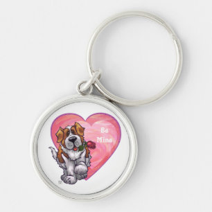 Llavero El día de San Valentín de St. Bernard