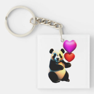 Llavero El día de San Valentín del Panda de San Valentín y