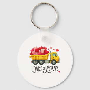 Llavero El día de San Valentín Dump Truck Montones De Niño