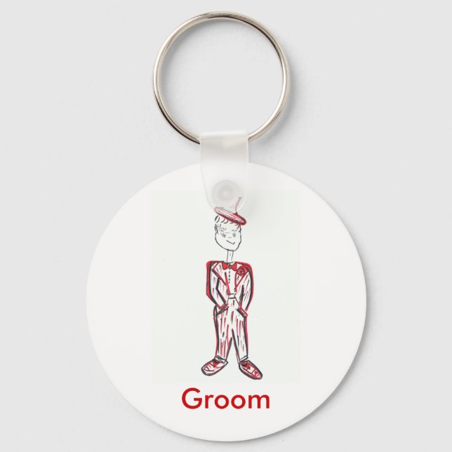 Llavero El día de San Valentín Groom (Anverso)