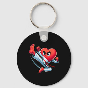 Llavero El día de San Valentín Heart Karate Kick Mma Taekw