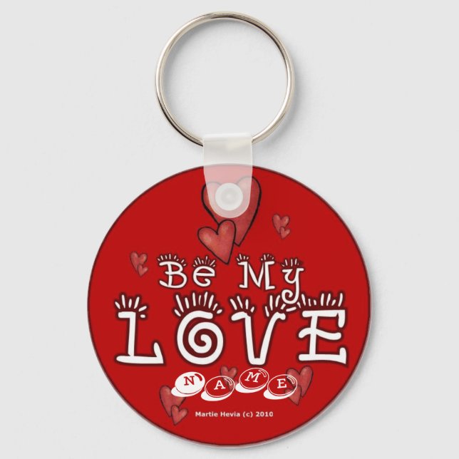 Llavero El día de San Valentín Keychain (1a) - Personaliza (Anverso)