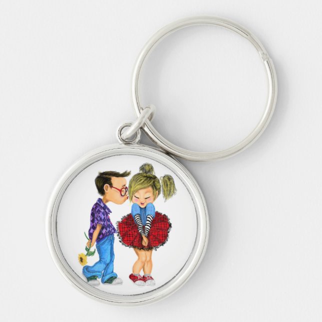 Llavero El día de San Valentín Keychain Gift Romantic Coup (Frente)