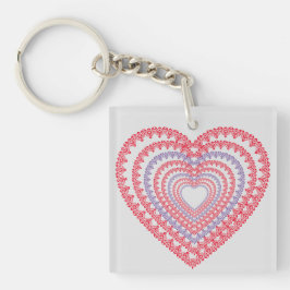 Llavero El día de San Valentín Mandala Mensaje Conmovedor