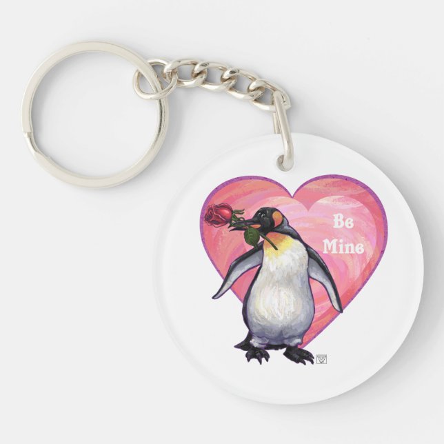 Llavero El día de San Valentín Penguin (Frente)
