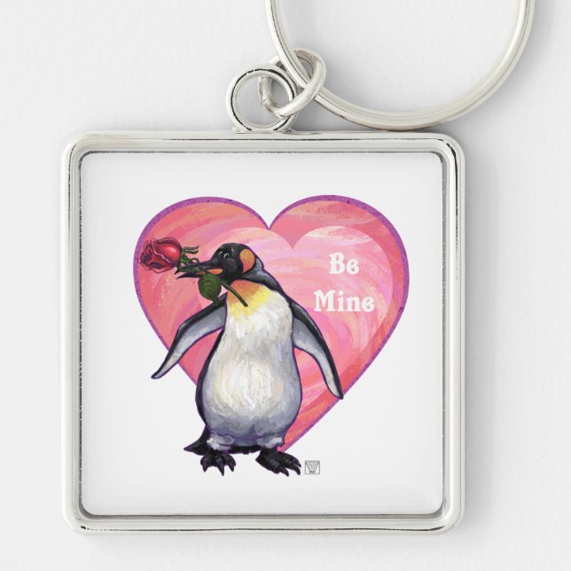 Llavero El día de San Valentín Penguin (Frente)