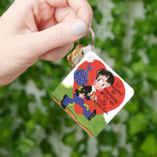 Llavero El día de San Valentín Vintage Cute, Corazón Hobo