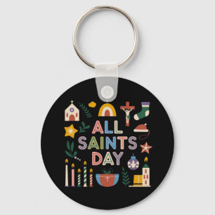 Llavero El Día de Todos los Santos Celebra el Día Signific