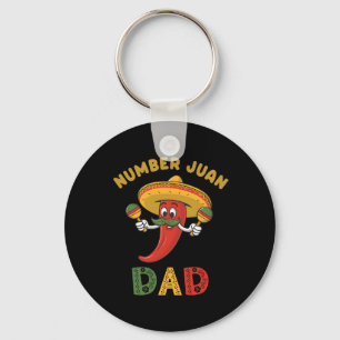 Llavero El Día del Padre Funny Número Uno Juan Papá Mexica