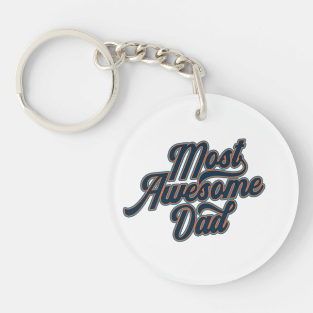 Llavero El Día del Padre Más Increíble | Keychain (Frente)