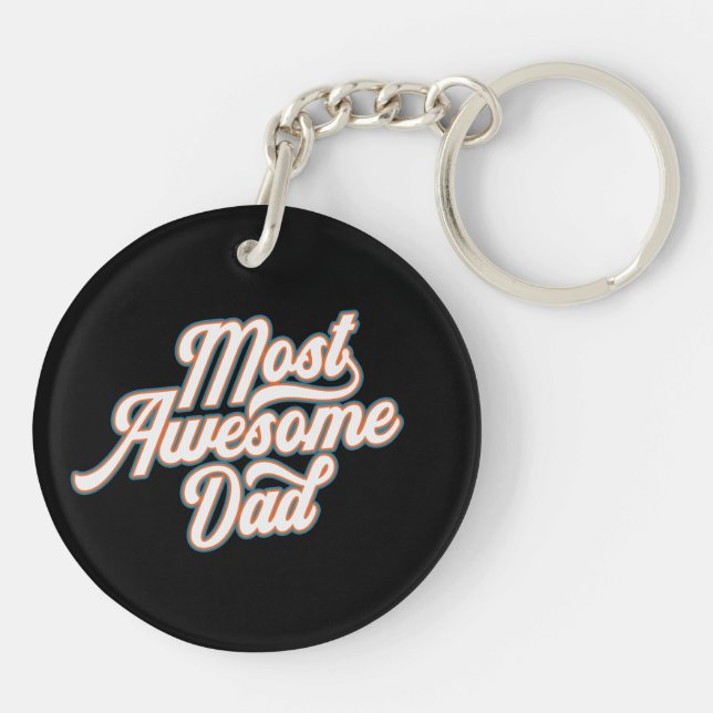 Llavero El Día del Padre Más Increíble | Keychain (Atrás)