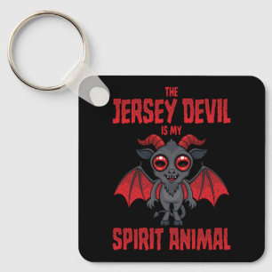 Llavero El Diablo de Jersey es mi animal espiritual