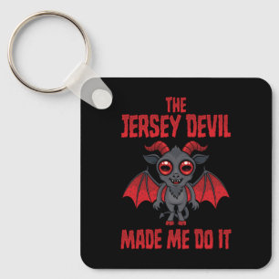 Llavero El Diablo de Jersey Me Hizo Hacerlo