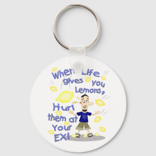 Llavero El dibujo animado divertido se rompe para arriba