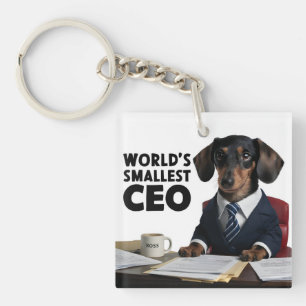 Llavero El director ejecutivo más pequeño del mundo, lindo