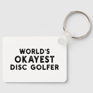 Llavero El disco de golf más Okayest del mundo, papá