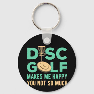 Llavero El disco de golf me hace feliz
