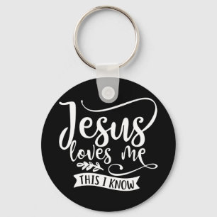 Llavero El Diseño Cristiano Jesús Me Ama. Esto lo sé