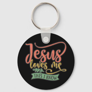 Llavero El Diseño Cristiano Jesús Me Ama. Esto lo sé