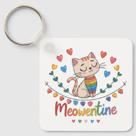 Llavero El diseño de las cadenas clave de Meowentine para