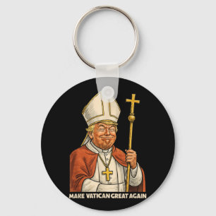 Llavero El diseño papal de Trump divertido con las ovejas 