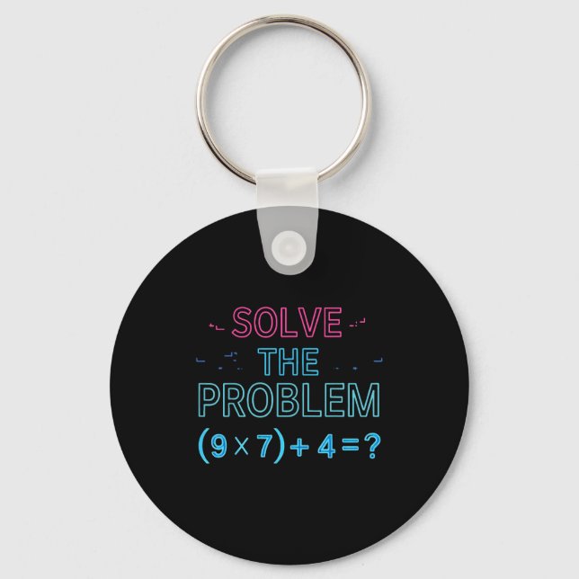 Llavero El Divertido Problema de Matemáticas 67 Meme (Anverso)