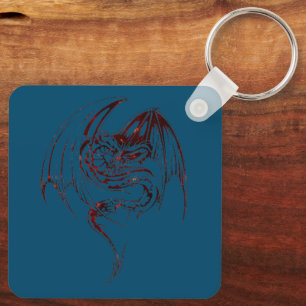 Llavero El Dragón Wyvern Son Criaturas Míticas Fantasías