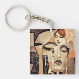 Llavero El Eco de “Virelle” – Un Retrato Abstracto