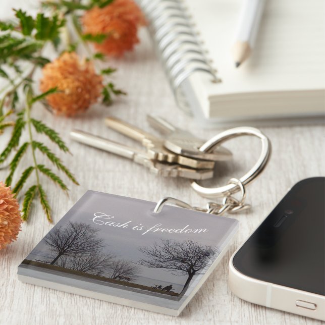 Llavero El efectivo es la clave de la libertad, de RoseWri (Frente Derecha)