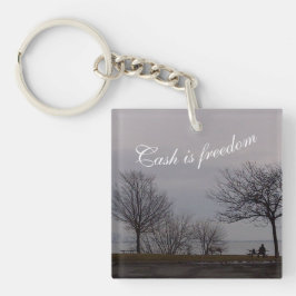 Llavero El efectivo es la clave de la libertad, de RoseWri