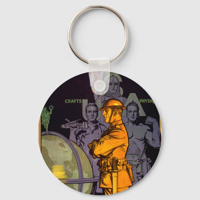 Llavero El ejército construye hombres (Anverso)