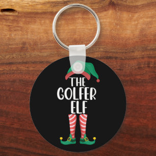Llavero El Elfo Golfista Golf Familia Navidad Emparentada