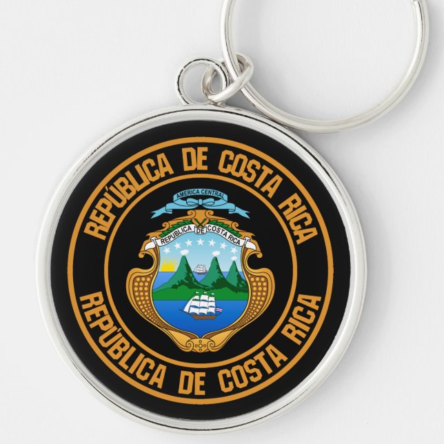 Llavero El emblema de Costa Rica (Frente)