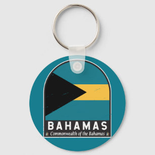 Llavero El emblema de la bandera de las Bahamas es un mal 