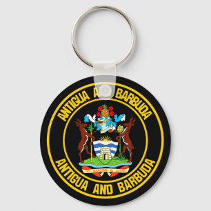 Llavero El emblema de la Ronda Antigua y Barbuda