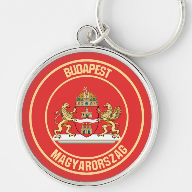 Llavero El emblema de la ronda de Budapest (Frente)